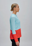 W's Motion Air L/S Jersey Lazurite Blue/Carnelian Orange