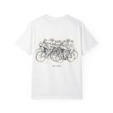 Dyed T-Shirt - 'en/r/oute' Cycling Design