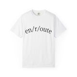 Dyed T-Shirt - 'en/r/oute' Cycling Design