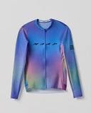 Women's Blurred Out Pro Hex LS Jersey 2.0 Blue Mix