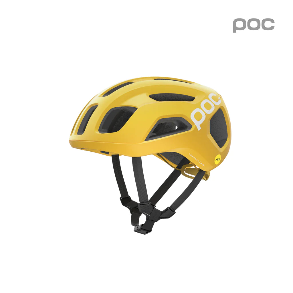 bike helmet yellow POC Ventral MIPS Aventurine Yellow Matt – en/r/oute
